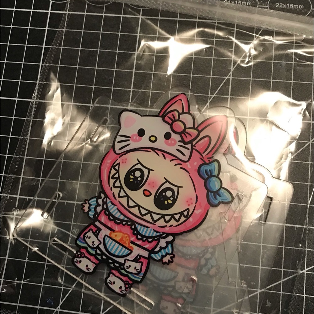 Cute Pink Character Pen Holder